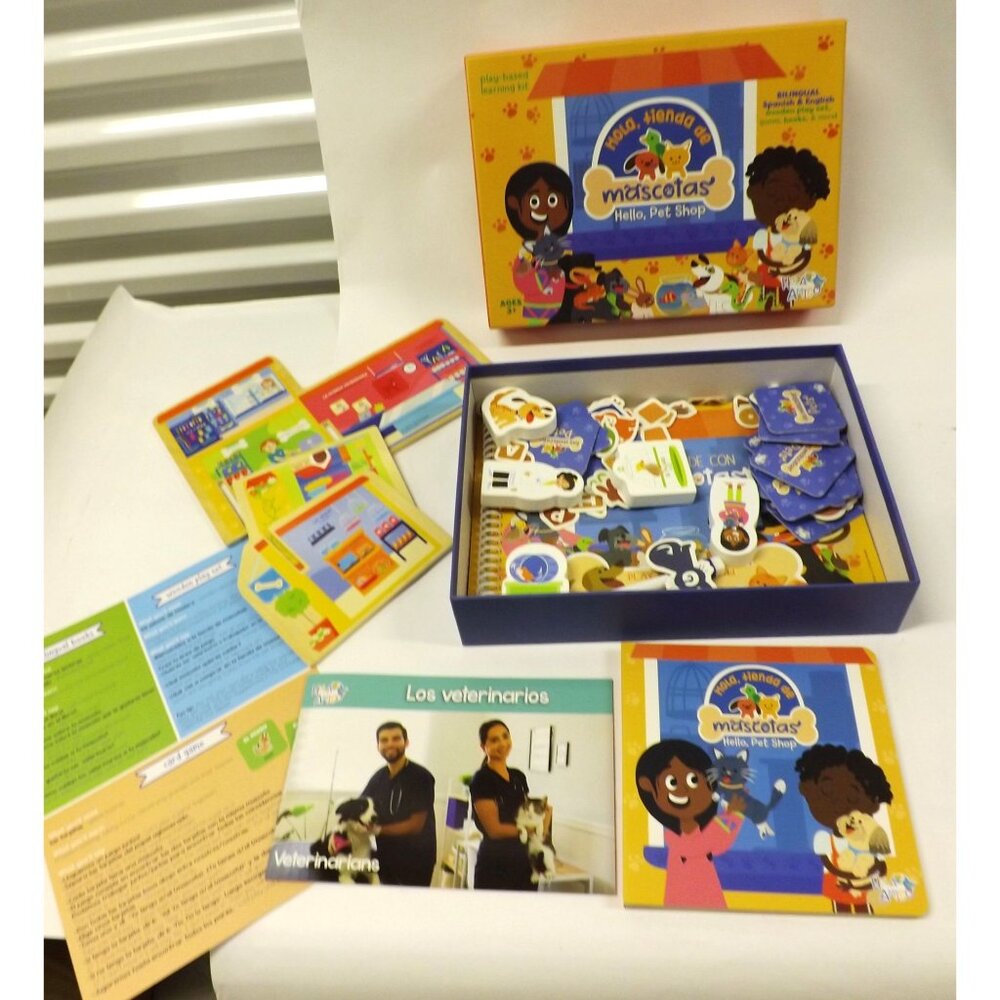 Hola Amigo Tienda De Mascotas Bilingual Spanish English Pet Shop Learning Kit 3+ - Picture 3 of 12